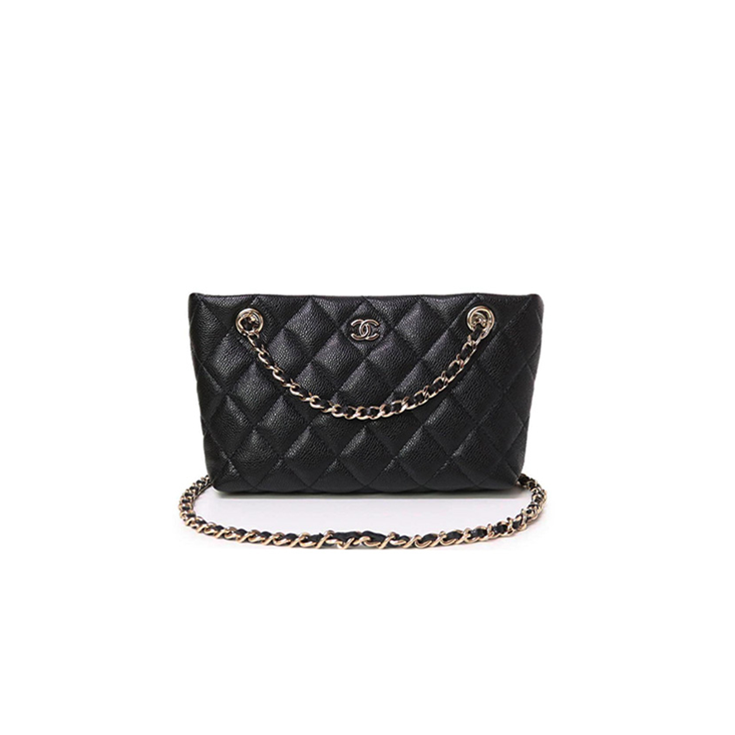 CHANEL TIMELESS CLASSICS LINE CHAIN CLUTCH BAG CAVIAR LEATHER (17.5*11.5*4cm)